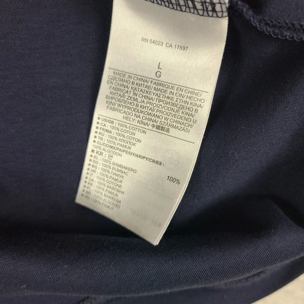 Banana Republic Sweater Mens Large Navy Blue Luxury Touch Quarter Zip Sweatshirt